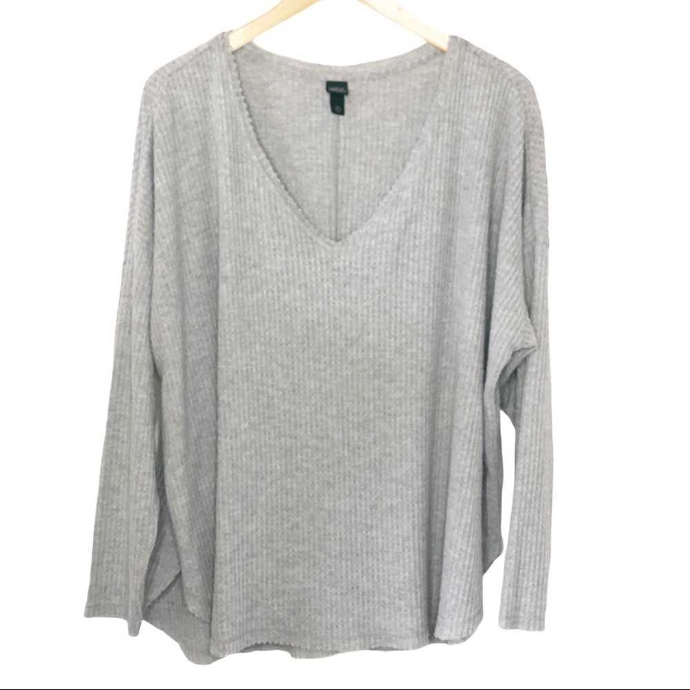 Wild Fable Light Gray Thermal Sweater Size XXL